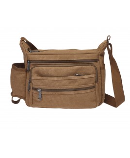 Top Zip Bag with 5 Zip Pockets & Bottle Holder