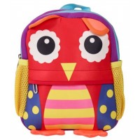 Small Kid's Top Zip Backpack with Front Zip Pocket & 2 Side Pockets