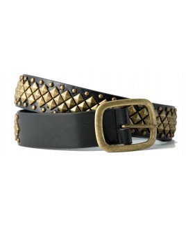 Ladies Belt With Pyramids And Studs- CLEARANCE!