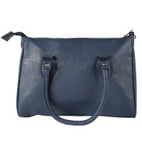 Lorenz Leather Grain PU Top Zip Handbag with Front Zip & Adjustable/Detachable Shoulder Strap- CLEARANCE!