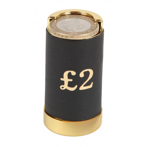 Leather Covered £2 Coin Holder